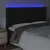 Produktbild 4 för Sänggavel LED svart 183x16x118/128 cm konstläder