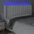 Produktbild 4 för Sänggavel LED vit 183x16x118/128 cm konstläder