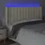 Produktbild 4 för Sänggavel LED gräddvit 183x16x118/128 cm konstläder