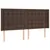 Produktbild 3 för Sänggavel LED brun 183x16x118/128 cm konstläder