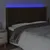 Produktbild 4 för Sänggavel LED brun 183x16x118/128 cm konstläder