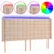 Produktbild 2 för Sänggavel LED cappuccino 183x16x118/128 cm konstläder
