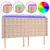 Produktbild 2 för Sänggavel LED cappuccino 203x16x118/128 cm konstläder
