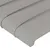 Produktbild 5 för Sänggavel LED ljusgrå 83x16x118/128 cm tyg