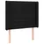 Produktbild 3 för Sänggavel LED svart 83x16x118/128 cm tyg
