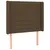 Produktbild 3 för Sänggavel LED mörkbrun 83x16x118/128 cm tyg