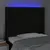Produktbild 4 för Sänggavel LED svart 93x16x118/128 cm tyg