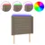 Produktbild 2 för Sänggavel LED taupe 93x16x118/128 cm tyg