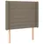 Produktbild 3 för Sänggavel LED taupe 93x16x118/128 cm tyg