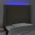 Produktbild 4 för Sänggavel LED taupe 93x16x118/128 cm tyg