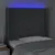 Produktbild 4 för Sänggavel LED mörkgrå 103x16x118/128 cm tyg