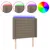 Produktbild 2 för Sänggavel LED taupe 103x16x118/128 cm tyg