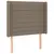 Produktbild 3 för Sänggavel LED taupe 103x16x118/128 cm tyg