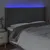 Produktbild 4 för Sänggavel LED mörkgrå 163x16x118/128 cm tyg