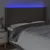 Produktbild 4 för Sänggavel LED taupe 163x16x118/128 cm tyg