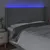 Produktbild 4 för Sänggavel LED ljusgrå 183x16x118/128 cm tyg