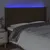 Produktbild 4 för Sänggavel LED mörkbrun 203x16x118/128 cm tyg