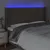Produktbild 4 för Sänggavel LED taupe 203x16x118/128 cm tyg
