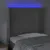 Produktbild 4 för Sänggavel LED ljusgrå 83x16x118/128 cm sammet