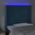 Produktbild 4 för Sänggavel LED mörkblå 83x16x118/128 cm sammet