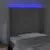 Produktbild 4 för Sänggavel LED ljusgrå 93x16x118/128 cm sammet
