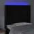 Produktbild 4 för Sänggavel LED svart 93x16x118/128 cm sammet