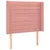 Produktbild 3 för Sänggavel LED rosa 93x16x118/128 cm sammet