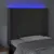Produktbild 4 för Sänggavel LED mörkgrå 103x16x118/128 cm sammet