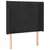 Produktbild 3 för Sänggavel LED svart 103x16x118/128 cm sammet