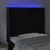 Produktbild 4 för Sänggavel LED svart 103x16x118/128 cm sammet