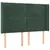 Produktbild 3 för Sänggavel LED grön 147x16x118/128 cm sammet