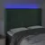Produktbild 4 för Sänggavel LED grön 147x16x118/128 cm sammet