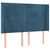 Produktbild 3 för Sänggavel LED blå 147x16x118/128 cm sammet