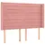 Produktbild 3 för Huvudgavel LED rosa 147x16x118/128 cm sammet