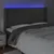 Produktbild 4 för Sänggavel LED mörkgrå 163x16x118/128 cm sammet