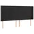 Produktbild 3 för Sänggavel LED svart 163x16x118/128 cm sammet