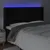 Produktbild 4 för Sänggavel LED svart 163x16x118/128 cm sammet