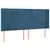 Produktbild 3 för Sänggavel LED mörkblå 183x16x118/128 cm sammet
