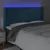 Produktbild 4 för Sänggavel LED mörkblå 183x16x118/128 cm sammet