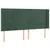 Produktbild 3 för Sänggavel LED mörkgrön 203x16x118/128 cm sammet