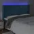 Produktbild 4 för Sänggavel LED mörkblå 203x16x118/128 cm sammet