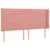 Produktbild 3 för Sänggavel LED rosa 203x16x118/128 cm sammet