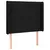 Produktbild 3 för Sänggavel LED svart 83x16x118/128 cm tyg
