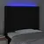 Produktbild 4 för Sänggavel LED svart 83x16x118/128 cm tyg