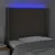 Produktbild 4 för Sänggavel LED taupe 83x16x118/128 cm tyg