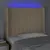 Produktbild 4 för Sänggavel LED gräddvit 83x16x118/128 cm tyg