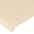 Produktbild 5 för Sänggavel LED gräddvit 83x16x118/128 cm tyg