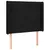 Produktbild 3 för Sänggavel LED svart 93x16x118/128 cm tyg