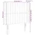 Produktbild 6 för Sänggavel LED mörkbrun 93x16x118/128 cm tyg