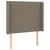 Produktbild 3 för Sänggavel LED taupe 103x16x118/128 cm tyg
